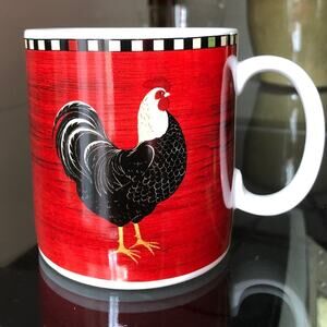 Sakura Warren Kimble ROOSTER Red‎ Country Mug